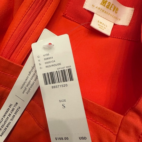 Orange Polka Dot Dress by Maeve NWT - Picture 2 of 4